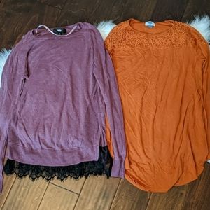 Light sweater bundle - Sz Medium Old Navy/mossimo
